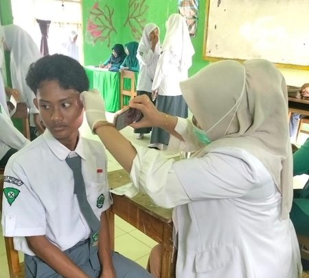 MAN 2 Sinjai Gandeng Puskesmas Balangnipa untuk Cek Kesehatan Peserta Didik